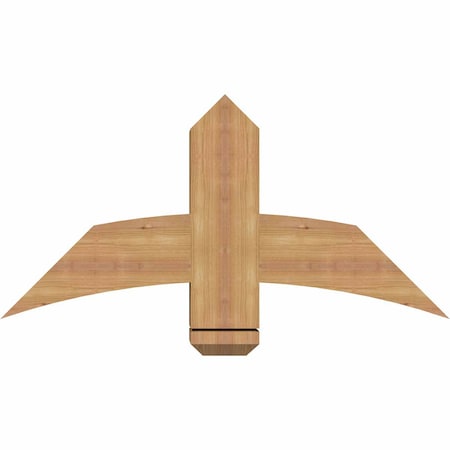 Ekena Millwork Bellingham Timber Gable Bracket, Western Red Cedar, 36"W x 18"H x 5 1/2"D x 5 1/2"F, 12/12 Pitch GBW036X18X0606BEL00SWR